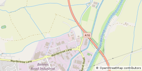 Map of Spalding, Lincolnshire