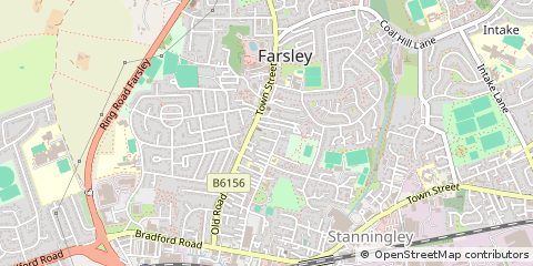 Map of Pudsey, Leeds