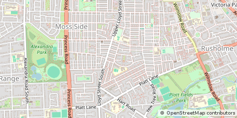 Map of Manchester
