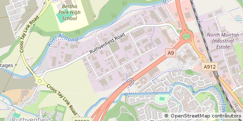 Map of Perth, Tayside