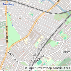 Map of Mitcham, Surrey