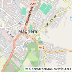 Map of Maghera, Co Derry