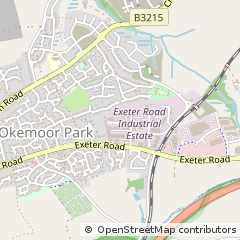 Map of Okehampton, Devon