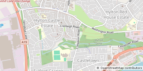 Map of Hylton Castle