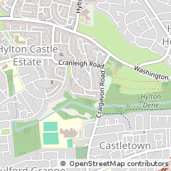 Map of Hylton Castle