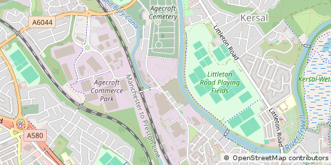 Map of Salford, Manchester