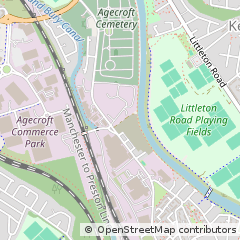 Map of Salford, Manchester