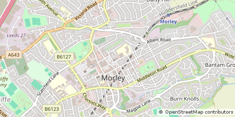 Map of Leeds, West Yorkshire