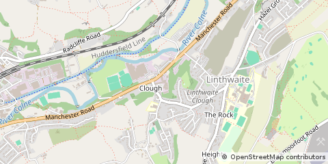 Map of Huddersfield