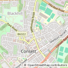 Map of Consett