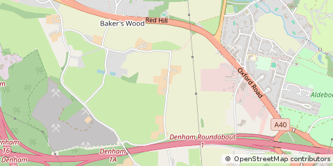 Map of Uxbridge, Middlesex