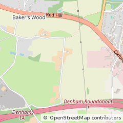 Map of Uxbridge, Middlesex