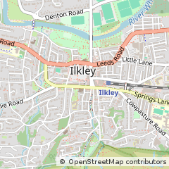 Map of Ilkley, West Yorkshire