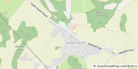 Map of Amersham, Bucks