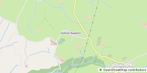 Map of Aberystwyth, Ceredigion
