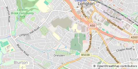 Map of Stoke-on-Trent, Staffordshire