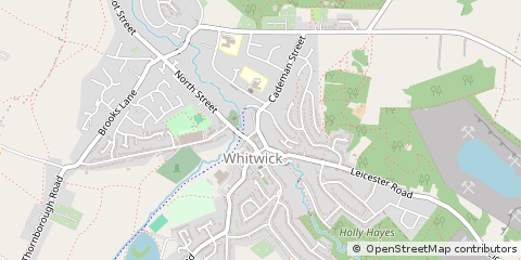 Map of Coalville, Leicestershire