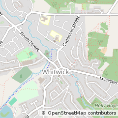 Map of Coalville, Leicestershire