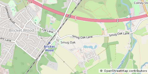 Map of ST. Albans, Hertfordshire
