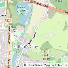 Map of Cray, Orpington, Kent