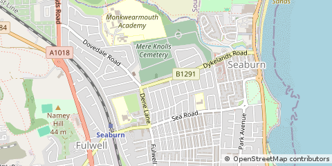 Map of Sunderland, Tyne & Wear