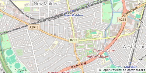 Map of NEW Malden