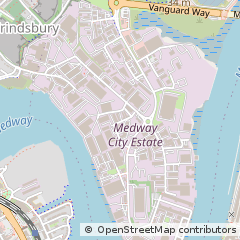 Map of Rochester, Kent