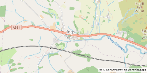 Map of Kendal, Cumbria