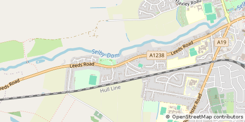 Map of Selby, North Yorkshire