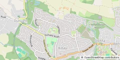 Map of West Glamorgan