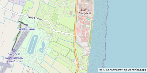 Map of Skegness, Lincolnshire,