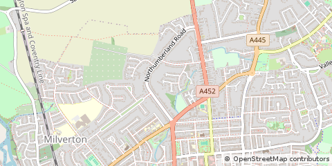 Map of Leamington SPA, Warwickshire
