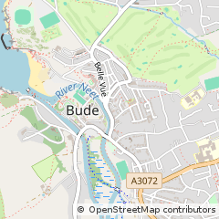 Map of Bude, Cornwall