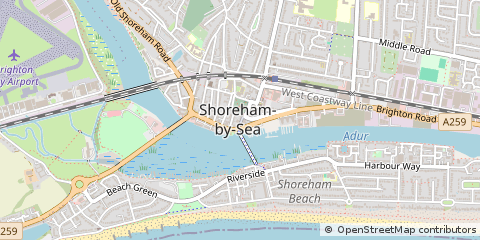 Map of Shoreham-by-SEA, West Sussex