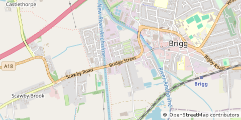 Map of Brigg, North Lincolnshire