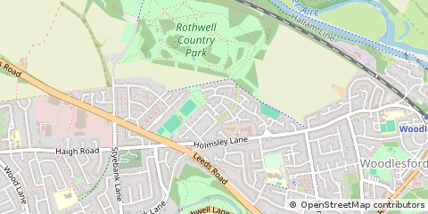 Map of Leeds, West Yorkshire