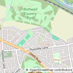 Map of Leeds, West Yorkshire