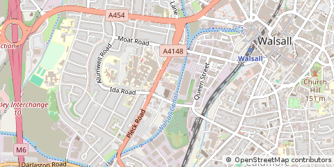 Map of Walsall