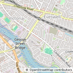 Map of Newport City, Newport Gwent