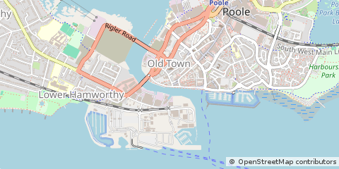 Map of Poole, Dorset