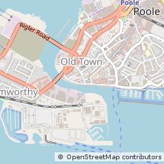 Map of Poole, Dorset