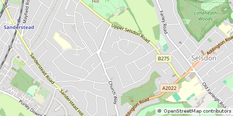 Map of South Croydon