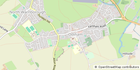 Map of Hook, Hampshire