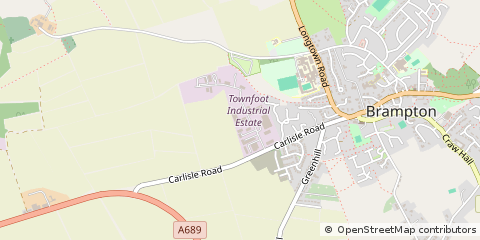 Map of Brampton, Cumbria