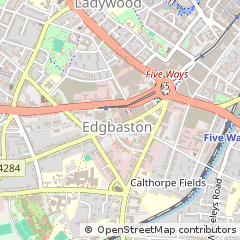 Map of Birmingham, West Midlands