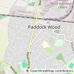 Map of Paddock Wood, Kent
