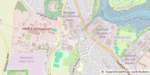Map of Fareham, Hampshire