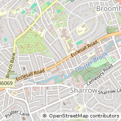 Map of Sheffield