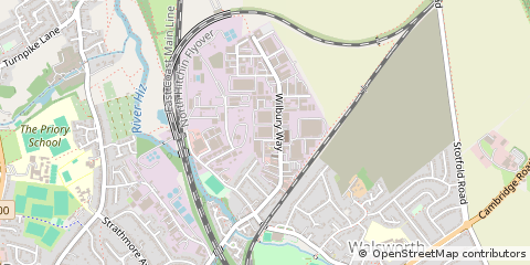 Map of Hitchin, Hertfordshire