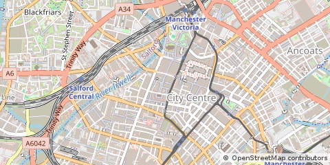 Map of Manchester